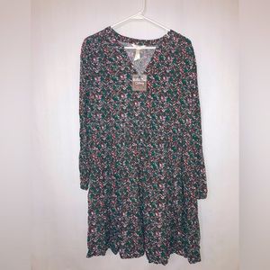 NWT Matilda Jane Longsleeve Bohemian Floral Fall Dress Women’s Size Medium